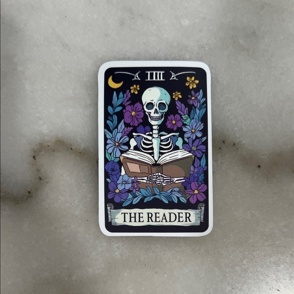 Skeleton Reader Mystic Waterproof Sticker Set - Picture 6 of 9